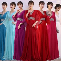 Elegant Red Song Performance Costume Women's Long Skirt New Style Chorus Performance Competition Director's Dress Student Cho...