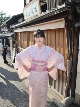 Traditional Kimono Bathrobe Photography Costume Improved Design Summer 2025 Polyester Fabric Female Ethnic Wear Stage Costume