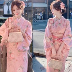 Traditional Kimono Bathrobe Photography Costume Improved Design Summer 2025 Polyester Fabric Female Ethnic Wear Stage Costume