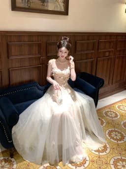 Elegant Strapless Evening Gown Women's 2025 New Summer Ball Ultra Fairy Tale Eighteen Years Old Adult Ceremony Engagement