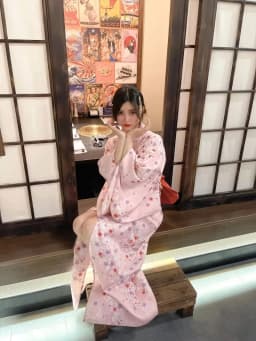 New Arrival Kimono Style Girl's Dress Firework Exterior Photography Portrait Selfie Studio Clothing Polyester Fabric