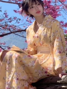 New Arrival Kimono Style Girl's Dress Firework Exterior Photography Portrait Selfie Studio Clothing Polyester Fabric