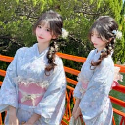 New Arrival Kimono Style Girl's Dress Firework Exterior Photography Portrait Selfie Studio Clothing Polyester Fabric