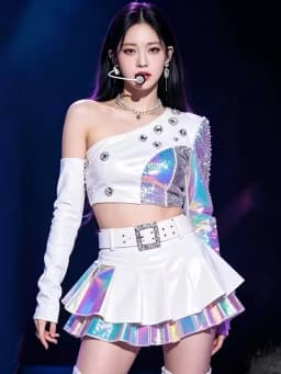White Kpop Female Group Dance Performance Costume Jazz Stage Bar Gogo Show Outfit Singing Uniform Chinese Manufacturer
