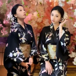 New Long Kimono Dress Women's Style Improved Version Fireworks Conference Bathrobe Set Light Blue Traditional Japanese Costume