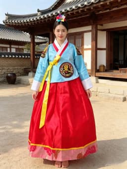 New Traditional Korean Hanbok Princess Skirt Performance Costume National Dance Sport Event Women's Fashion Ancient Style
