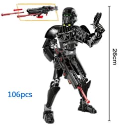 452pcs Star War Anime Figure Battle With Lightsabers Model Dolls Mandalorian Assembling Handmade Ornaments Decor Boy Toy Gift
