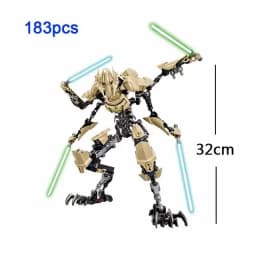 452pcs Star War Anime Figure Battle With Lightsabers Model Dolls Mandalorian Assembling Handmade Ornaments Decor Boy Toy Gift