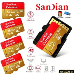 2026 Hot Sale Micro TF Card V30 Class10 High Capacity Flash Memory Card Multiple Sizes for Office Computer/Monitoring/Phones