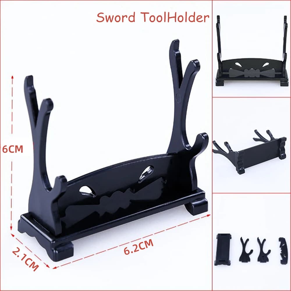 Super Warrior Sword ToolHolder Anime Katana Display Rack Small Model Display Rack Gun Rack Knife Rack Small Holder Jewelry Gifts
