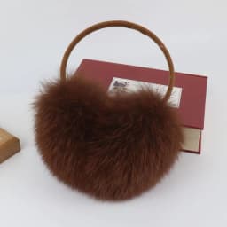 New Winter Real Fox Fur Earmuffs for Women Natural Fox Fur Scarves Dual Use Genuine Warmer Plush EarMuff Outdoor Solid Fur Scarf