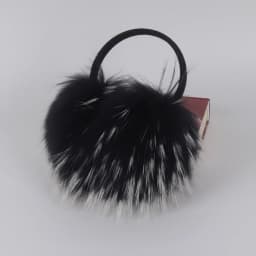 New Winter Real Fox Fur Earmuffs for Women Natural Fox Fur Scarves Dual Use Genuine Warmer Plush EarMuff Outdoor Solid Fur Scarf