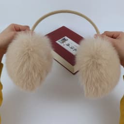 New Winter Real Fox Fur Earmuffs for Women Natural Fox Fur Scarves Dual Use Genuine Warmer Plush EarMuff Outdoor Solid Fur Scarf