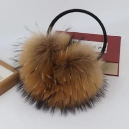 New Winter Real Fox Fur Earmuffs for Women Natural Fox Fur Scarves Dual Use Genuine Warmer Plush EarMuff Outdoor Solid Fur Scarf