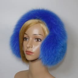 Real Fox Fur Earmuffs For Winter Women Warm Natural Raccoon Fur Earmuffs Girls Ear Warmer Genuine Fur Scarves Plush Ear Muff
