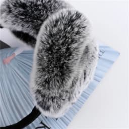 Natural 100% Rex Rabbit Fur Earmuff Women's Autumn and Winter Warm Earmuffs Ear Cover Ear Warmer Ear Muffs Winter Rose Flower