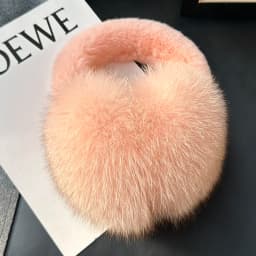 Fox Fur Ear Coverings for Women, Winter Warmth, Fur Ear Protectors, Cute Fur Ear Bags, Girle Fashion Windproof, Cycling Earmuffs