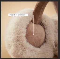 Anjj High Quality Earmuffs Faux Rabbit Fur Hang Ear Cover Warm Winter Ear Muffs Fur Earmuffs Unisex Adult Ear Warmer Fold