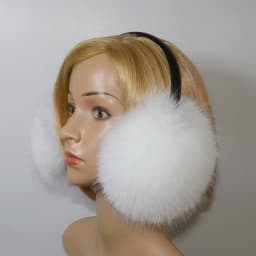 Hight Quality Faux Fox Fur Earmuffs Women Winter Keep Warm Faux Fur Earmuffs Girls Ear Warmer Faux Fox Fur Plush Ear Muff