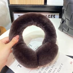 Fashion Natural 100% Rex Rabbit Fur Earmuff Russia Winter Warm Women Real Fur Earmuffs Girl's Earlap