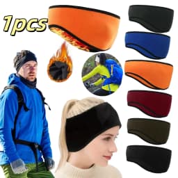 2026 Warm Fleece Earmuffs Headband Soft Windproof Ear Warmer Unisex Outdoor Sports Headbands Ideal for Skiing Running Cycling