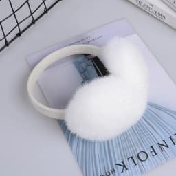 Luxury Winter Fashion Unisex Genuine Mink Fur Earmuffs With Velvet Band Mens Womens Foldable Ear Warmer Real Fur Ear Muff