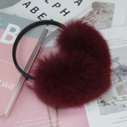 New Winter Real Fox Fur Earmuffs for Women Natural Fox Fur Scarves Dual use Genuine Warmer Plush EarMuff Outdoor Solid Fur Scarf