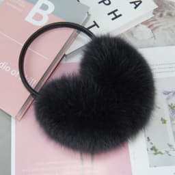 New Winter Real Fox Fur Earmuffs for Women Natural Fox Fur Scarves Dual use Genuine Warmer Plush EarMuff Outdoor Solid Fur Scarf
