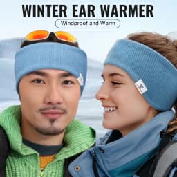 WRELS Fleece Ear Warmer Muffs Headband Ear Muffs Yoga Warm Stretchy Thermal Ear Muffs Men Women Cold Weather Windproof Earmuffs