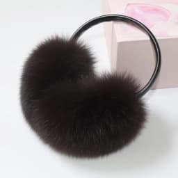 New 100% Natural Fox Fur Earlaps Fashion Women Fluffy Real Fox Fur Earmuffs Winter Lady Big Pompoms Fox Fur Plush Ear Muff