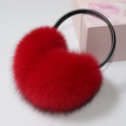New 100% Natural Fox Fur Earlaps Fashion Women Fluffy Real Fox Fur Earmuffs Winter Lady Big Pompoms Fox Fur Plush Ear Muff