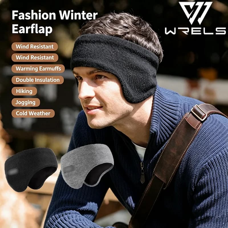 1/2/3PCS Fashion Winter Earflap Women Men Wind Resistant Warming Earmuffs Hiking Double Insulation Cold Jogging Ear Cover