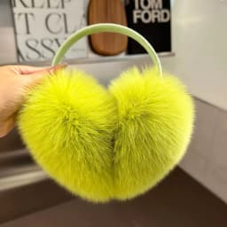 New Winter Real Fox Fur Earmuffs for Women Natural Fox Fur Scarves Dual Use Genuine Warmer Plush EarMuff Outdoor Solid Fur Scarf
