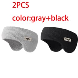 1/2/3Pairs Warmer Knitted Earmuffs Winter Windproof Outdoor Skiing Sport Cover Head Women Men Thick Cold Proof Cycling Earmuffs