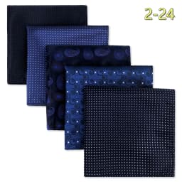 5 Pieces Classic Mens Pocket Square Set Handkerchief Assorted Suit Hanky Multi Designs Business Wedding Formal Gift Dropshipping