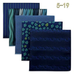 5 Pieces Classic Mens Pocket Square Set Handkerchief Assorted Suit Hanky Multi Designs Business Wedding Formal Gift Dropshipping