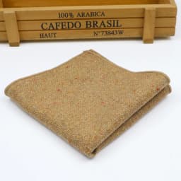 Men's and Women's Sunshine Style Wool Pocket Square Color Handkerchief Leisure Scarf 23cm