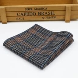 Men's and Women's Sunshine Style Wool Pocket Square Color Handkerchief Leisure Scarf 23cm