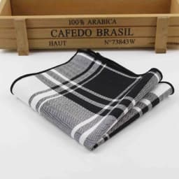 100% Cotton Hankerchief Scarves Vintage Hankies Men's Pocket Square Handkerchiefs Striped Solid Snot Rag 22*22 cm