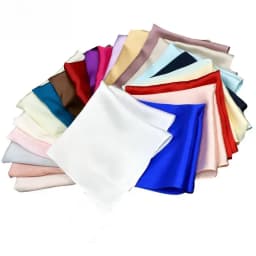 1pc Natural 35cm Pure Silk Mans Pocket Square Handkerchief 100% Mulberry Silk Pocket Towel Hand Hanjin Sudaria