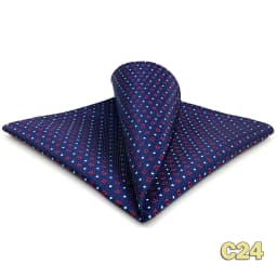 Luxury Mens Pocket Square Handkerchief Blue Navy Brown Paisley Jacquard Suit Hanky Large Classic Gentlemen Wedding Party Gift