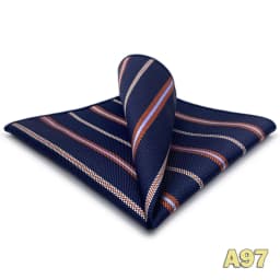 Luxury Mens Pocket Square Handkerchief Blue Navy Brown Paisley Jacquard Suit Hanky Large Classic Gentlemen Wedding Party Gift