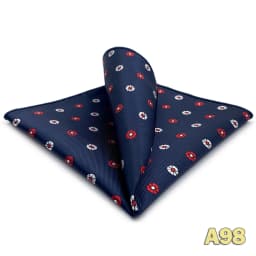 Luxury Mens Pocket Square Handkerchief Blue Navy Brown Paisley Jacquard Suit Hanky Large Classic Gentlemen Wedding Party Gift