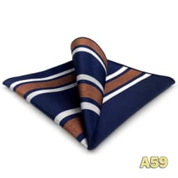 Luxury Mens Pocket Square Handkerchief Blue Navy Brown Paisley Jacquard Suit Hanky Large Classic Gentlemen Wedding Party Gift