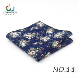 Top Cotton Pocket Square Fashion Flower Suit Ties For Men Paisley Shirt Handkerchief 22*22CM Wedding Towel Ladies Hankies Gift