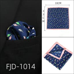 33*33cm Anchor Polka Dot Paisley Floral Big Handkerchief Satin Men Hanky Fashion Wedding Party Pocket Square Print Accessory