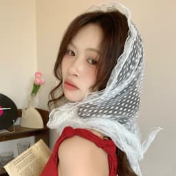 Spring Summer Fashionable Vintage Long Thin Silk Scarf Women's Neck Warmer Lightweight Breathable Folded Versatile Headscarf