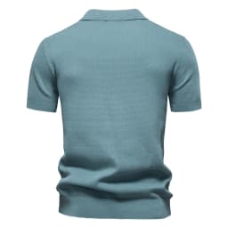 AIOPESON Men's Summer Breathable Polo Shirt Short Sleeve Solid Color Casual Polo Shirts for Men Lightweight Stretch Polo 