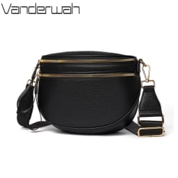 100% Top Layer Genuine Cowhide Leather Saddle Bag Luxury Handbags Women Bags Designer Crossbody Shoulder Bags for Women Commute