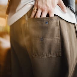 Maden Men's Heavyweight Khaki Workwear Pants Vintage Bootcut Wide Leg Trousers Baggy Fit Casual Streetwear American Retro